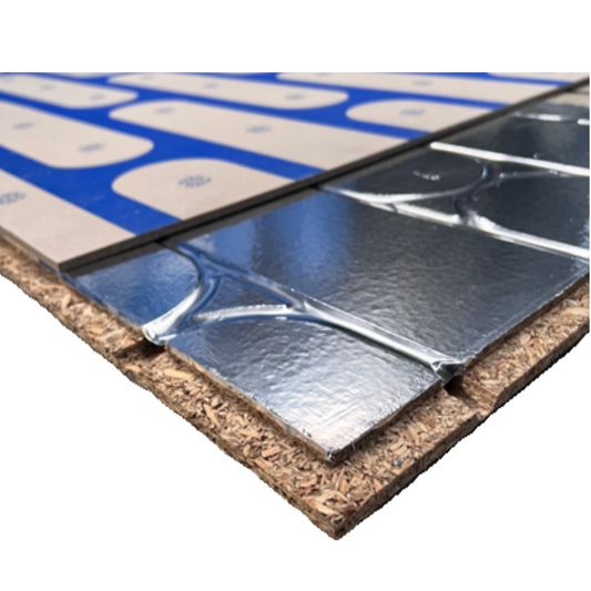 10m² ThermRite HeatBoard THERMO Grooved Chipboard & Printed Cement Cover Board Underfloor Heating Kit