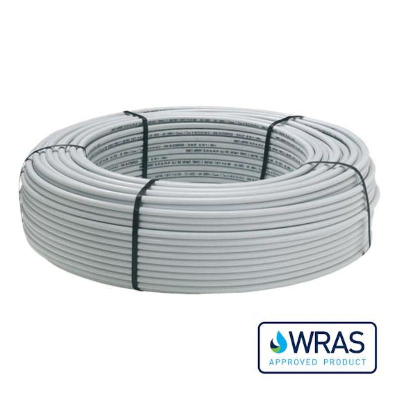 16mm Pex-Al-Pex Underfloor Heating Pipe – WRAS Approved – 5-Layer Composite – 50-Year Guarantee