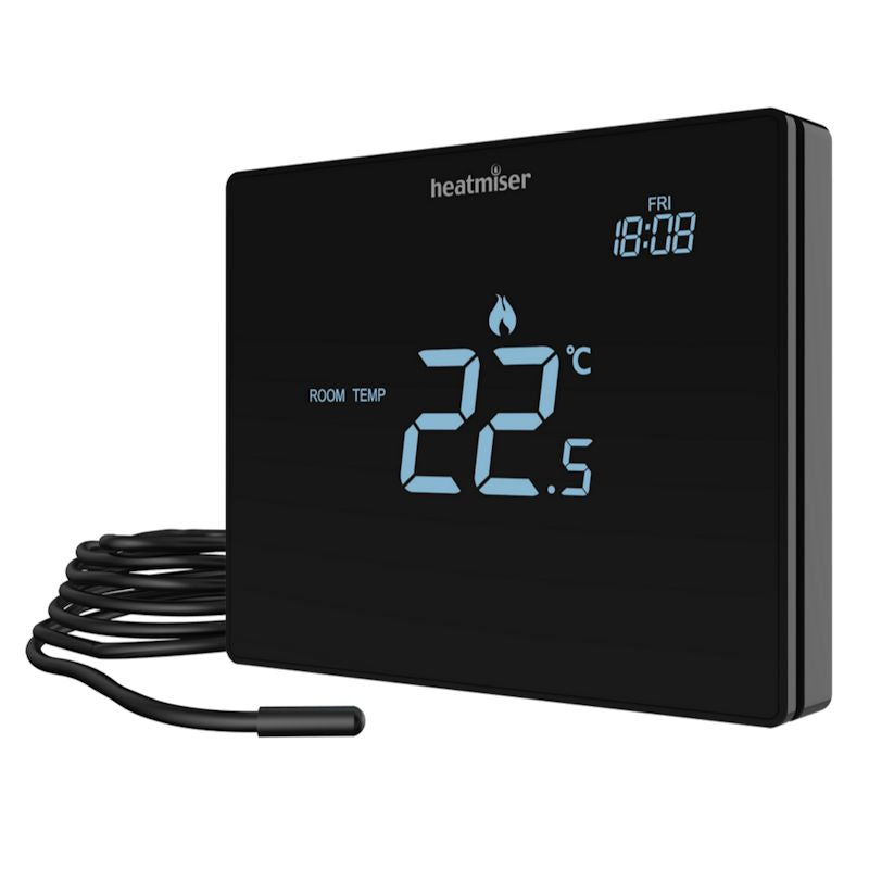 Heatmiser Touch-E Carbon – Electric Floor Heating Touchscreen Thermostat
