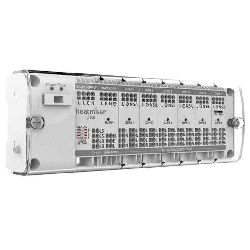 Heatmiser 6 Zone Compact Wiring Centre – UH6