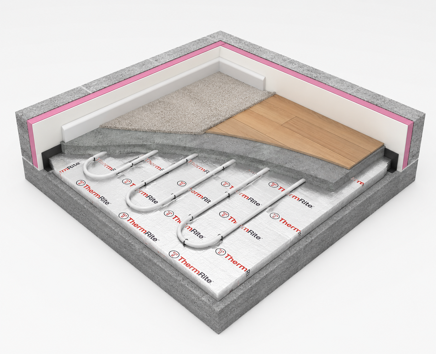 20m² ThermRite PRO Low Profile Overlay Underfloor Heating Kit