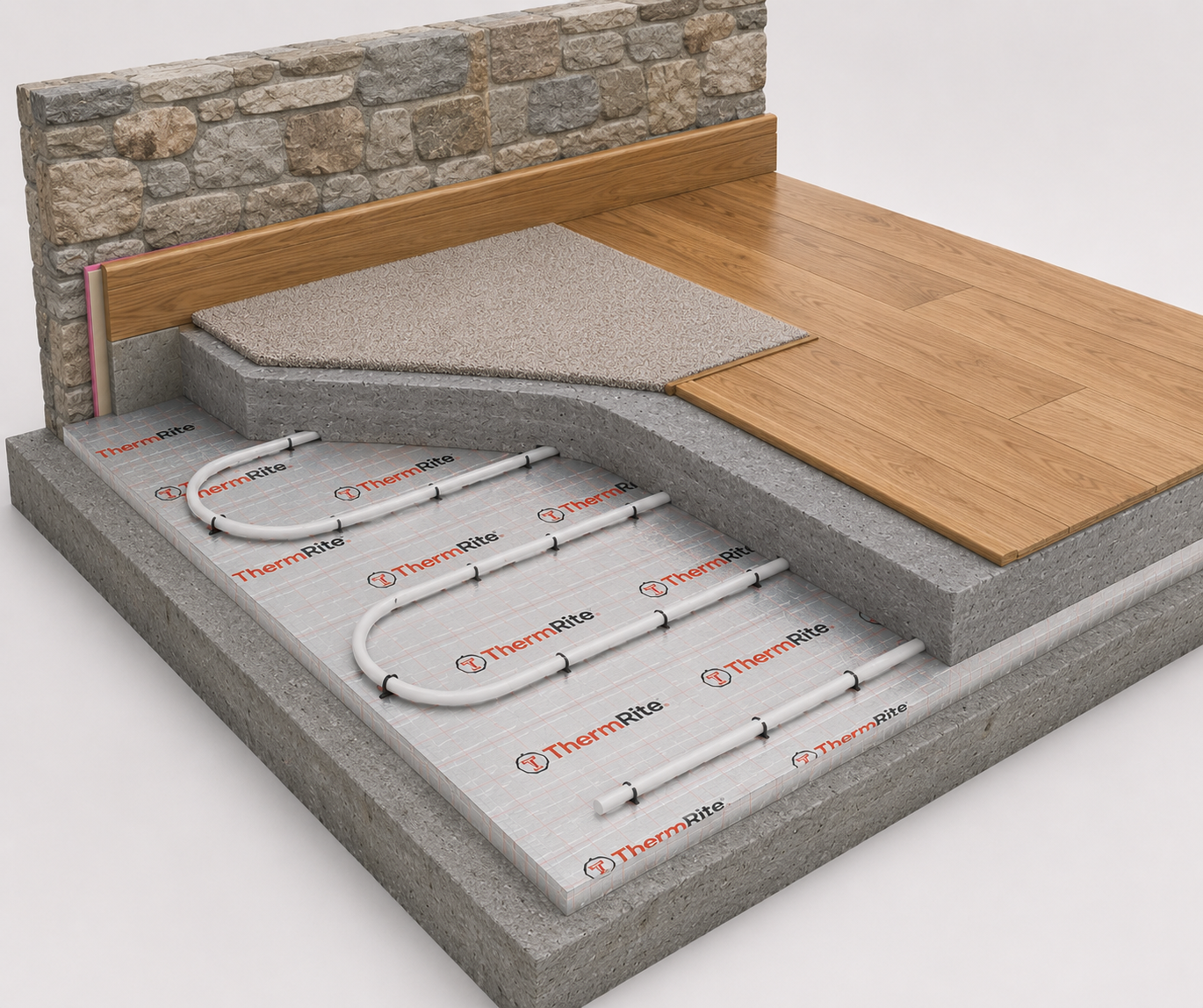 40m² In-Screed Heating Pack @ 200mm Pipe Spacings