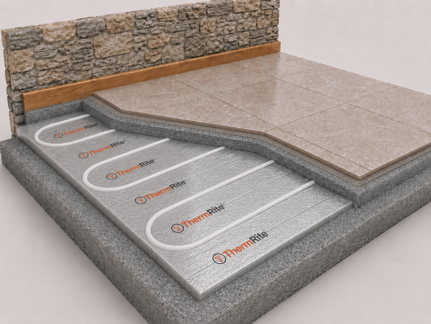 70m² ThermRite PRO Low Profile Overlay Underfloor Heating Kit