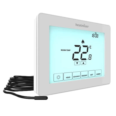 Heatmiser Touch-E v2 Smart Touchscreen Thermostat – Electric Underfloor Heating Controller